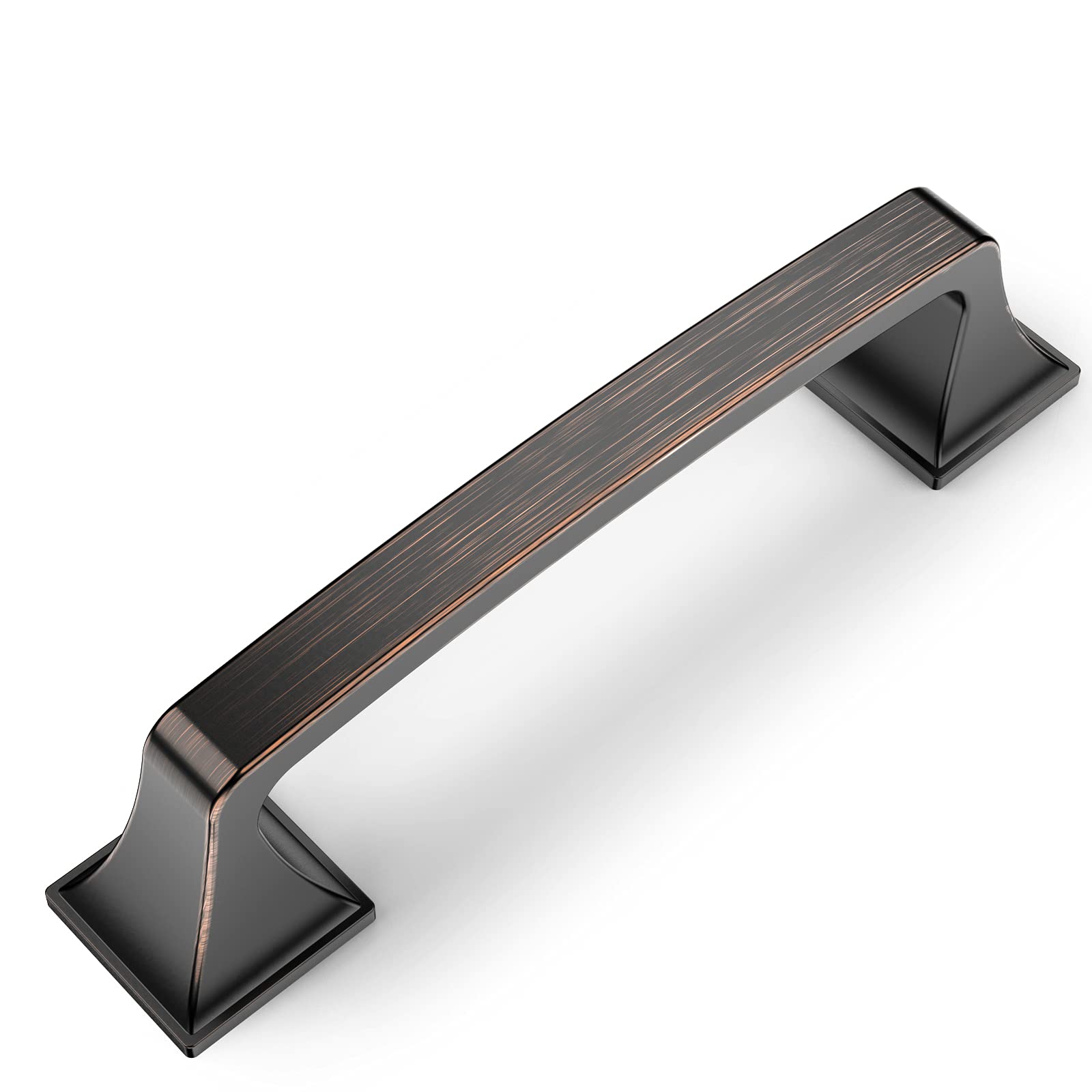 Amerdeco 10 Pack Oil Rubbed Bronze 3 34 Inch(96Mm) Hole Centers Kitchen Cabinet Pulls Hardware Kitchen Handles For Cabinets Cupb
